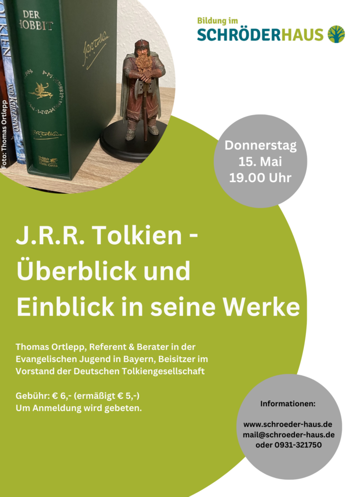 Werbeplakat zur Veranstaltung über Tolkien